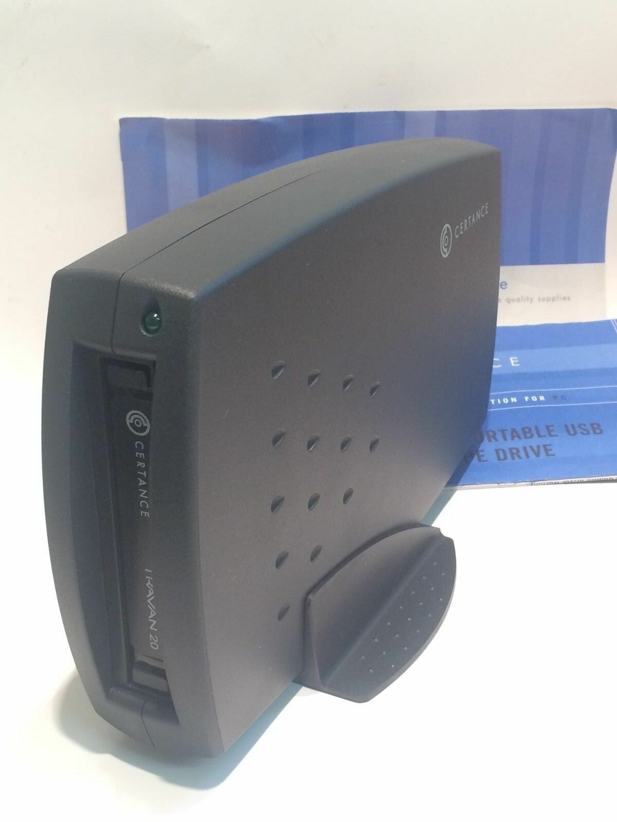 NEW CERTANCE STT6201U2-SSTE USB TR5 TRAVAN TAPE DRIVE COMPLETE BACKUP KIT ad3~9