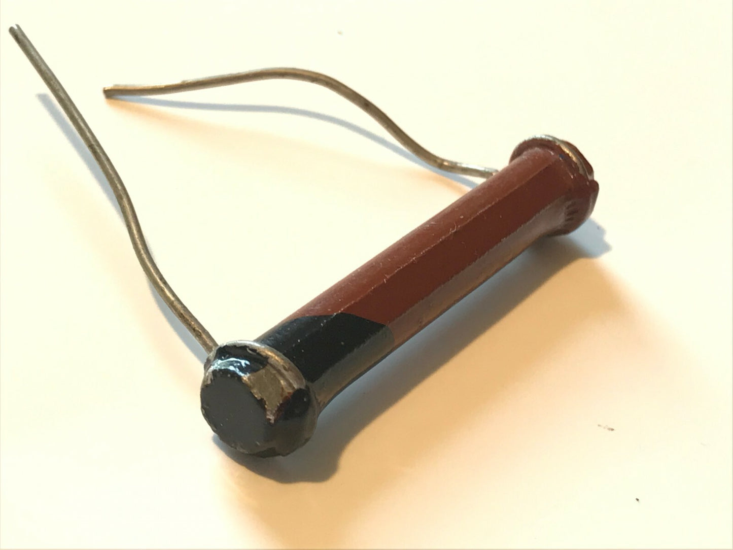 VINTAGE ERIE DOG BONE SOLID CARBON ROD 100 OHM 1W RESISTOR 100R ad1J46