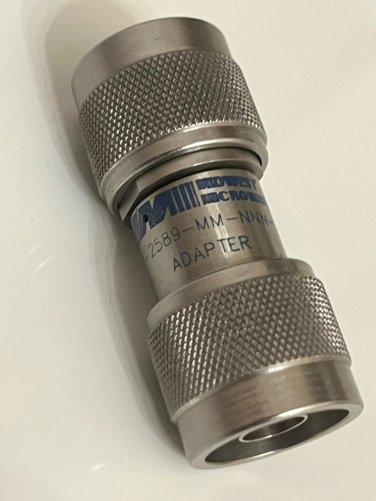 MIDWEST MICRO. N MALE TO N MALE 50 OHM 18GHz RF COAXIAL ADAPTER FBA10A99