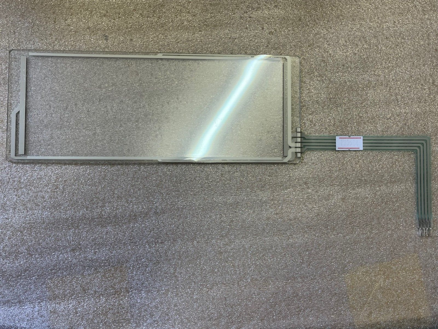 REPLACEMENT 4 WIRE RESISTIVE TOUCH SCREEN & GLASS 197mm x 37mm ac3c1B
