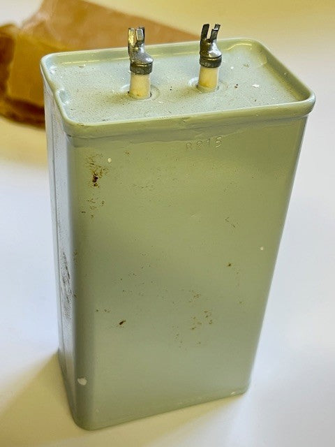 8UF 8mfd 600V PAPER IN OIL DUBILIER NITROGOL VINTAGE CAPACITOR FD6C35