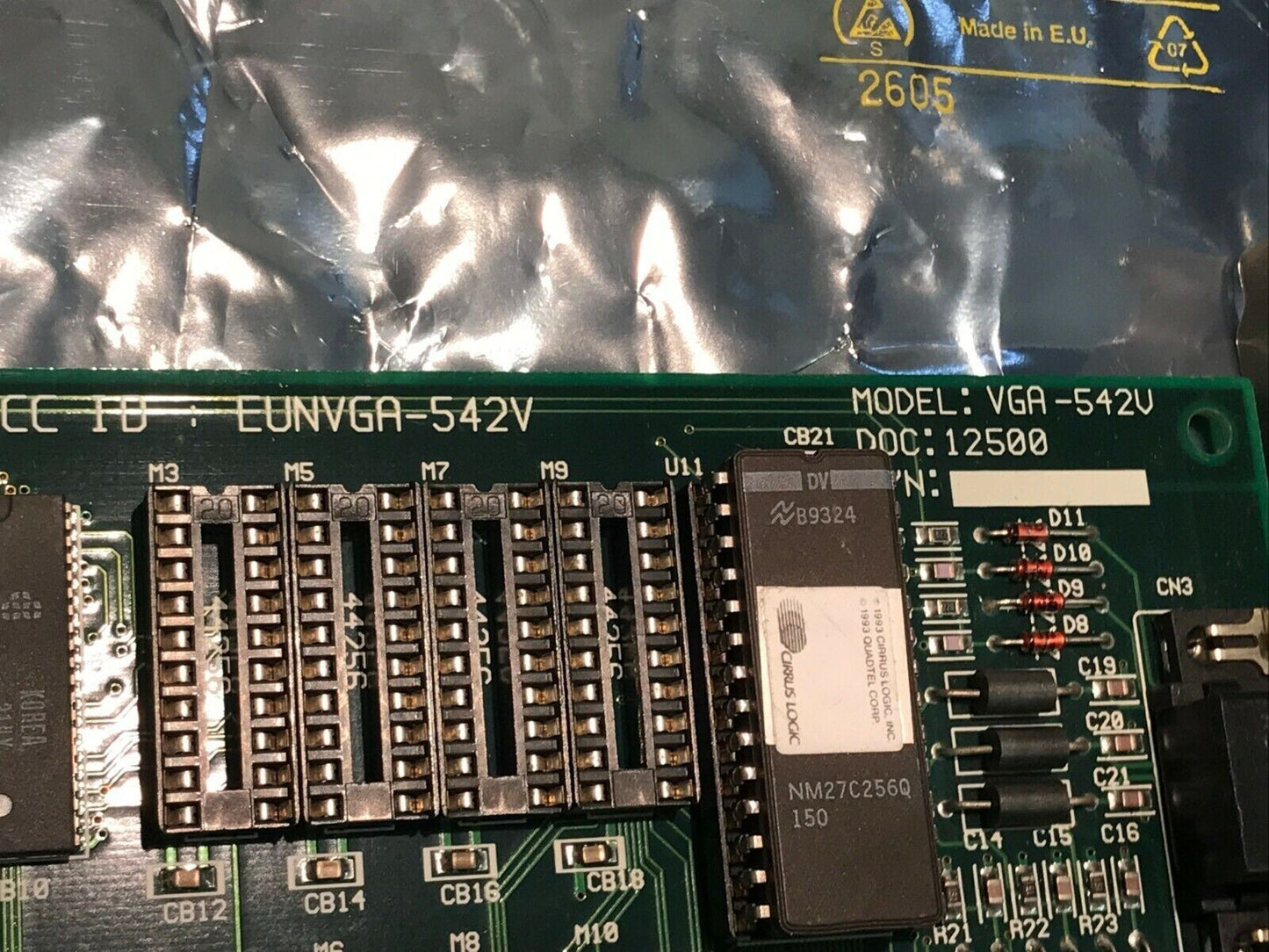 VGA-542V VLB VESA LOCAL BUS GRAPHICS CARD CIRRUS LOGIC CL-GD5426 ae1x1