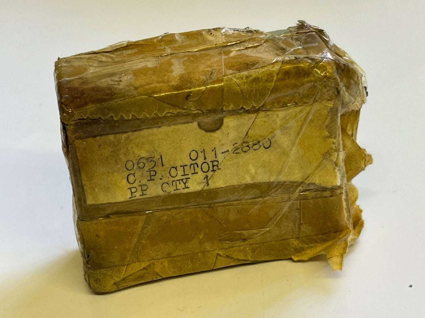 2UF 2mfd 600V PAPER IN OIL DUBILIER NITROGOL VINTAGE CAPACITOR FD6C33