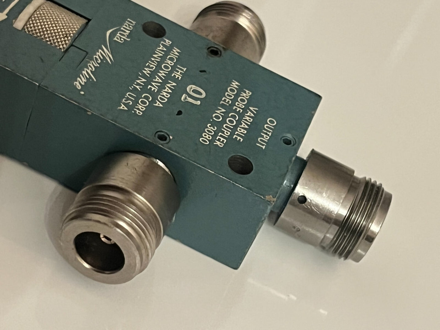 NARDA 3080 VARIABLE COAXIAL COUPLER 10dB TO 40dB 1 - 12.4GHz FBA10A97