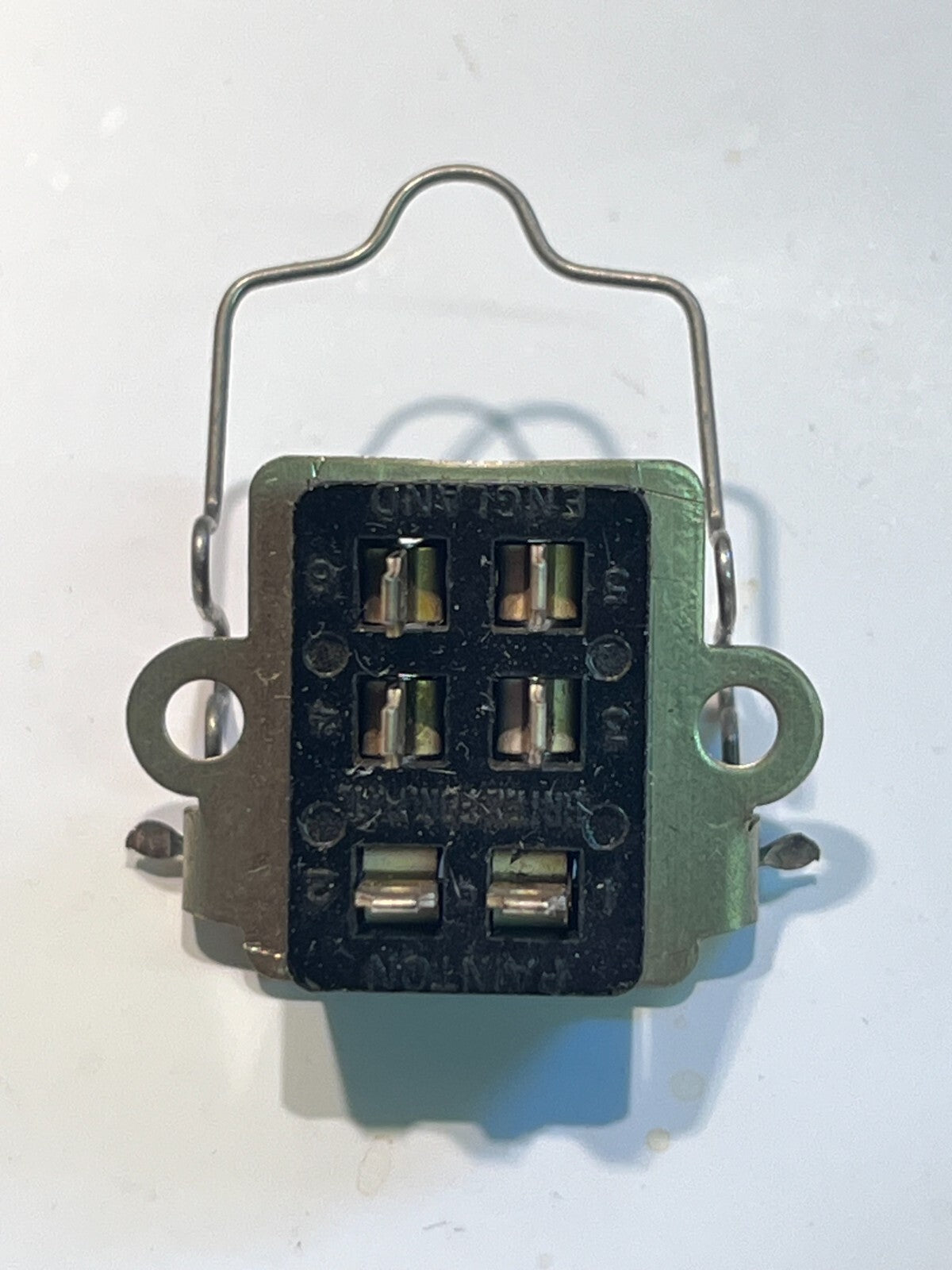 6 WAY PLESSEY SOCKET JONES FEMALE CONNECTOR & RETAINING CLIP ad1p13
