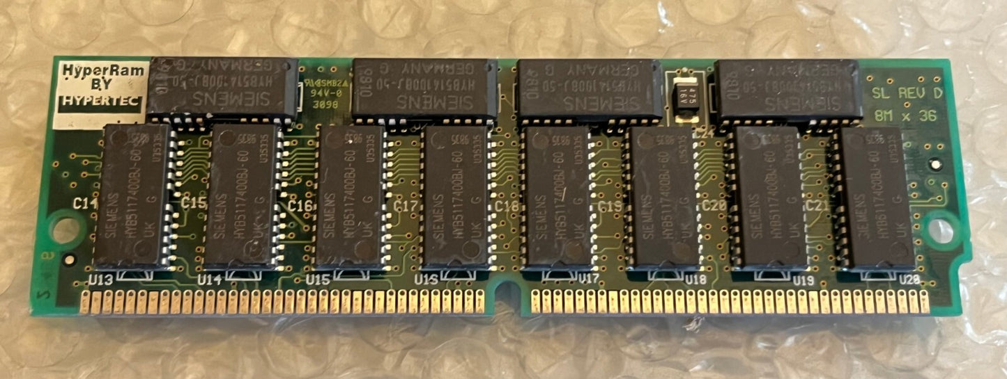 HY9327 32MB 72 PIN 60NS FAST PAGE MODE PARITY FPM SIMM (x1) fd1A46