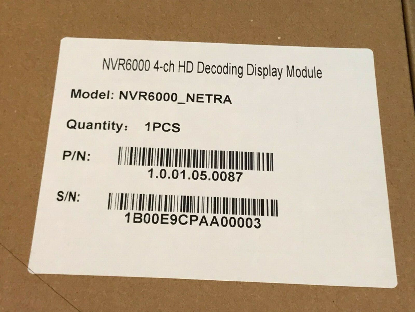 NVR6000 4 CH HD DECODING DISPLAY MODULE NVR6000_NETRA PCB CARD fbf2d