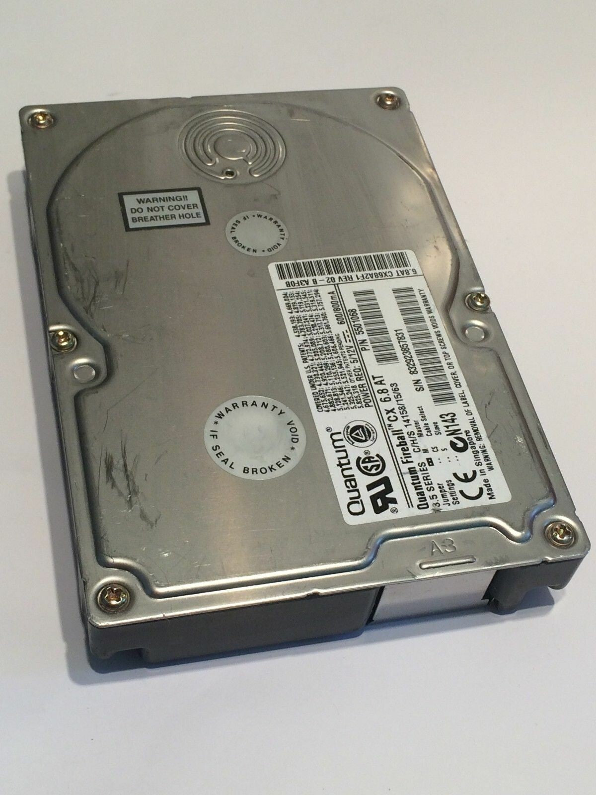 QUANTUM FIREBALL CX 6.8AT 5501068 IDE HARD DRIVE 6.4GB aa4bc27