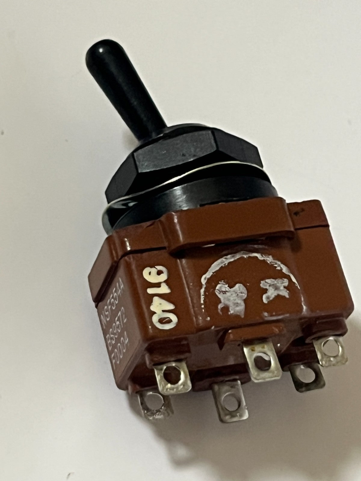 MILITARY SPEC NSF 554A DPDT BLACK TOGGLE SWITCH 250Vac BS9572-F0004 fd1d5