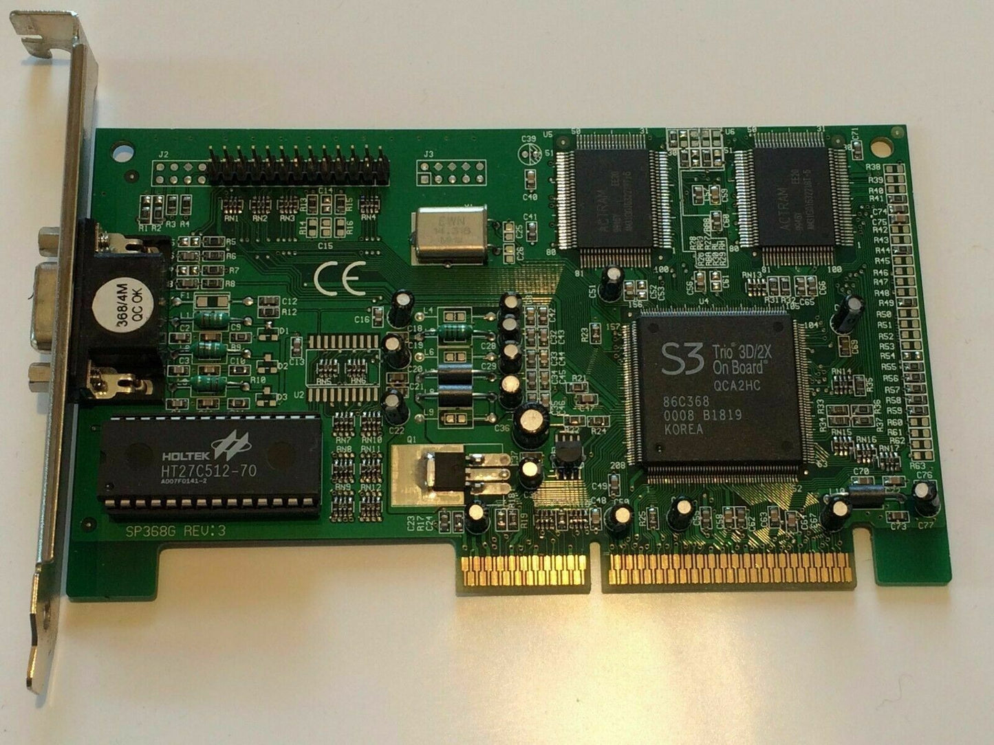 SP368/4MB S3 TRIO 3D/2X ON BOARD LEGACY SVGA GRAPHICS AGP CARD ad2J31