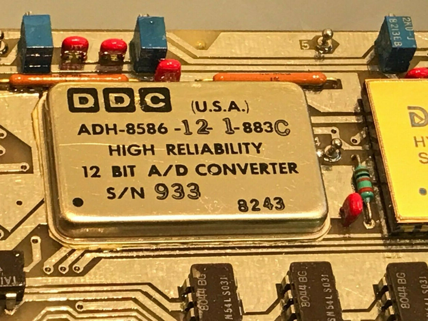 MILITARY PCB DATEL SHM-6MM, ADH-8586-12-1/883C, OP16AJ AMPS & OTHERS ae1*11