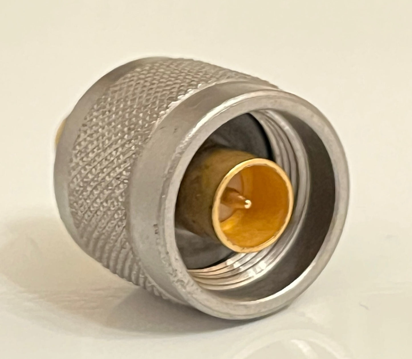 SUHNER PREMIUM N MALE TO SMA MALE PRECISION RF COAXIAL ADAPTER FBA10A98