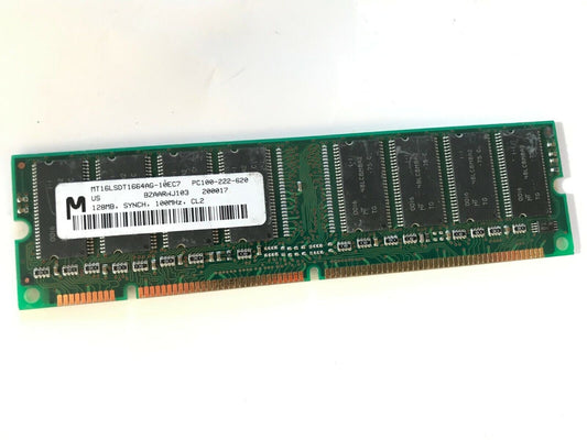 MICRON MT16LSDT1664AG-10EC7 168-PIN 128MB PC100 DIMM MEMORY UK SELLER fcb11.8