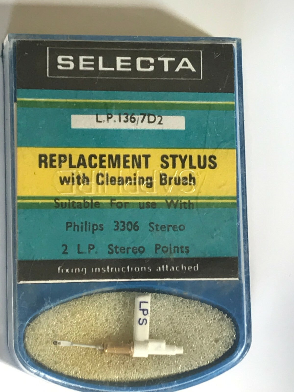 ORIGINAL VINTAGE PHILIPS AG3306, AG3310, GP200, GP230, GP224 STYLUS fd7m73