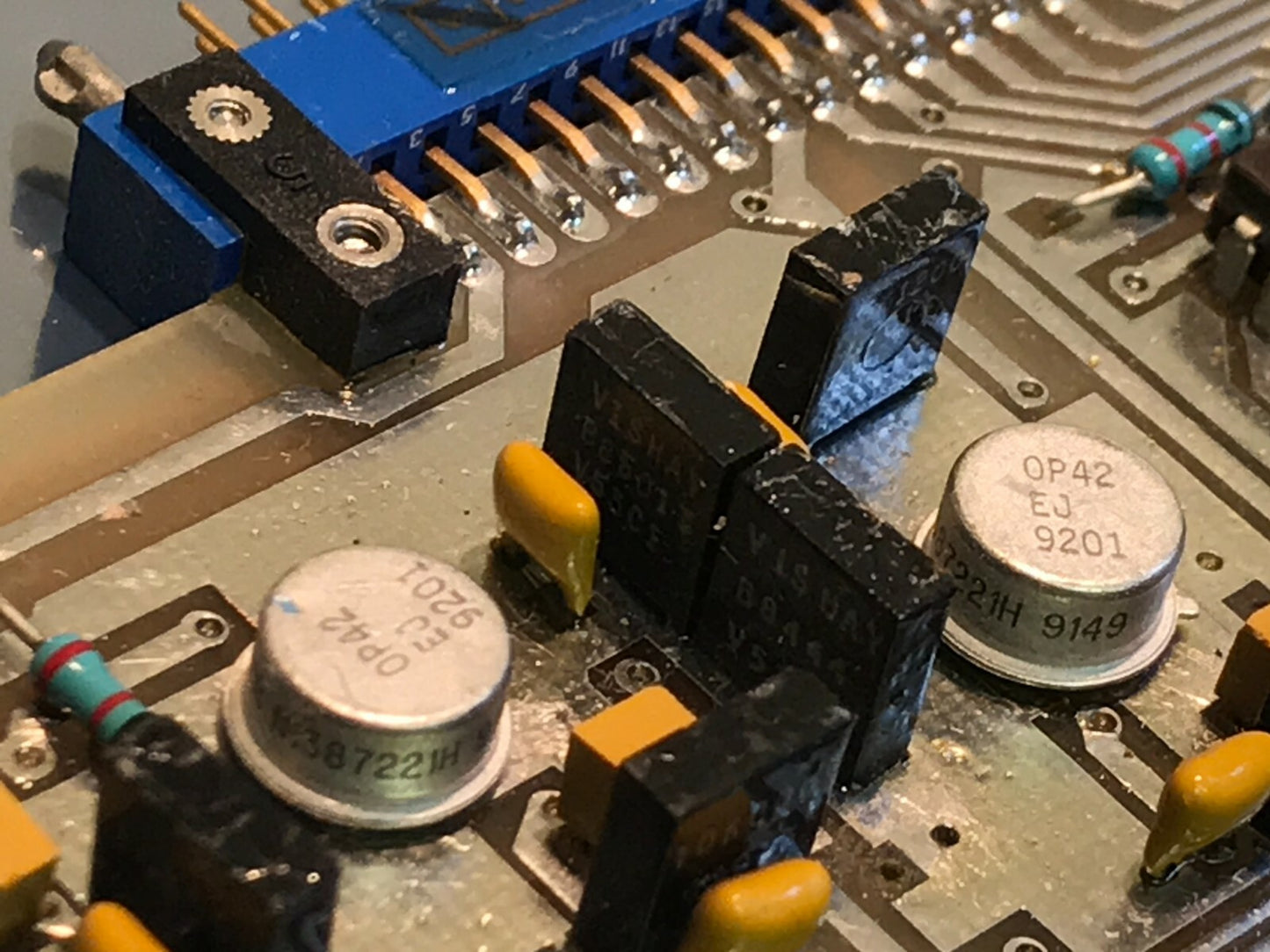 MILITARY PCB WITH DATEL SHM-6MM, ADC-810MM, OP16AJ, DG201AKK & OTHERS ae1*12