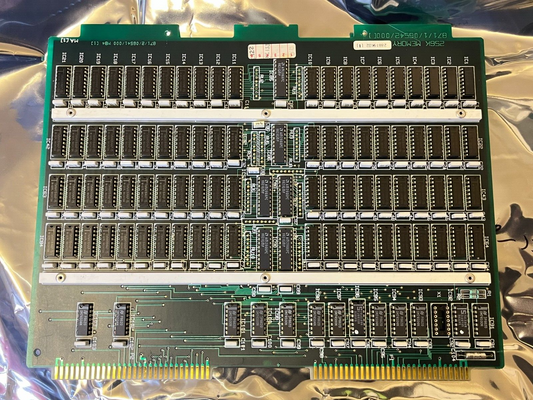 MEMORY PCB WITH 84 X 4164 TOSHIBA DRAM MEMORY CHIPS TMM4164AP-15 ac1x18