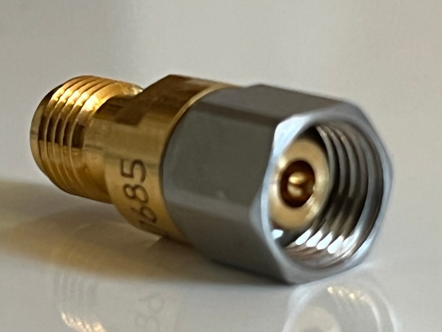 2.4MM MALE - 2.92MM FEMALE RF MICROWAVE 50GHZ ADAPTER PREMIUM QUALITY AE1W18