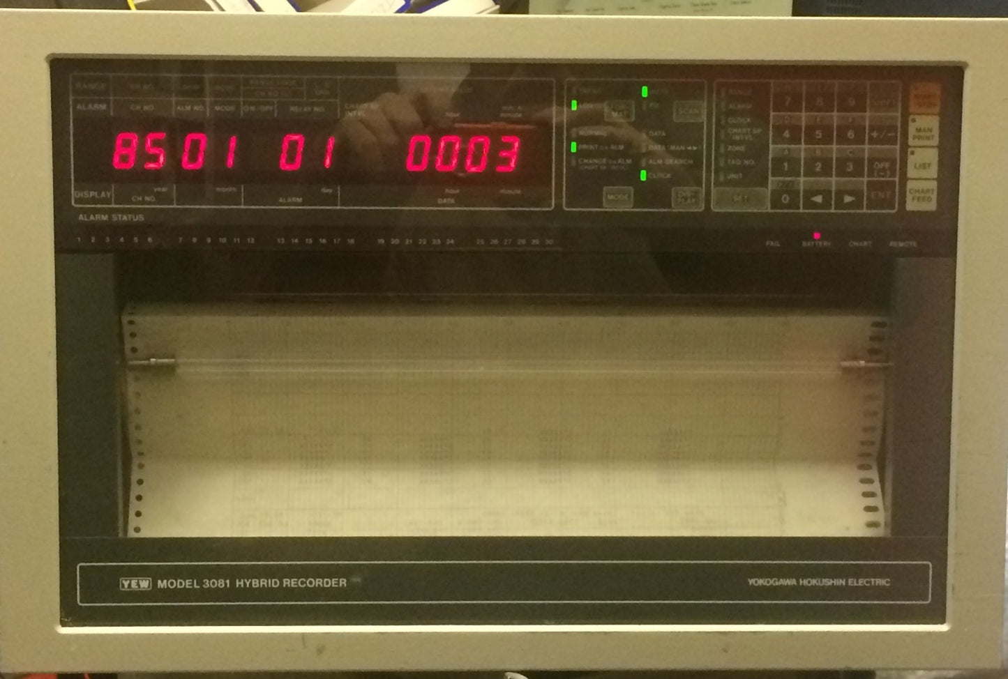YOKOGAWA 3081 HYBRID RECORDER PAPER CHART RECORDER fce2c