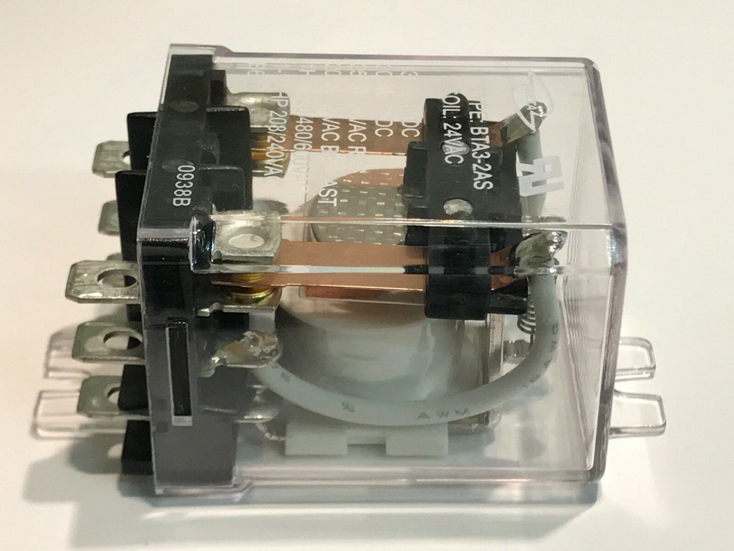 24V AC DOUBLE POLE SINGLE THROW HEAVY DUTY RELAY WITH 25A CONTACTS x1 fba13B