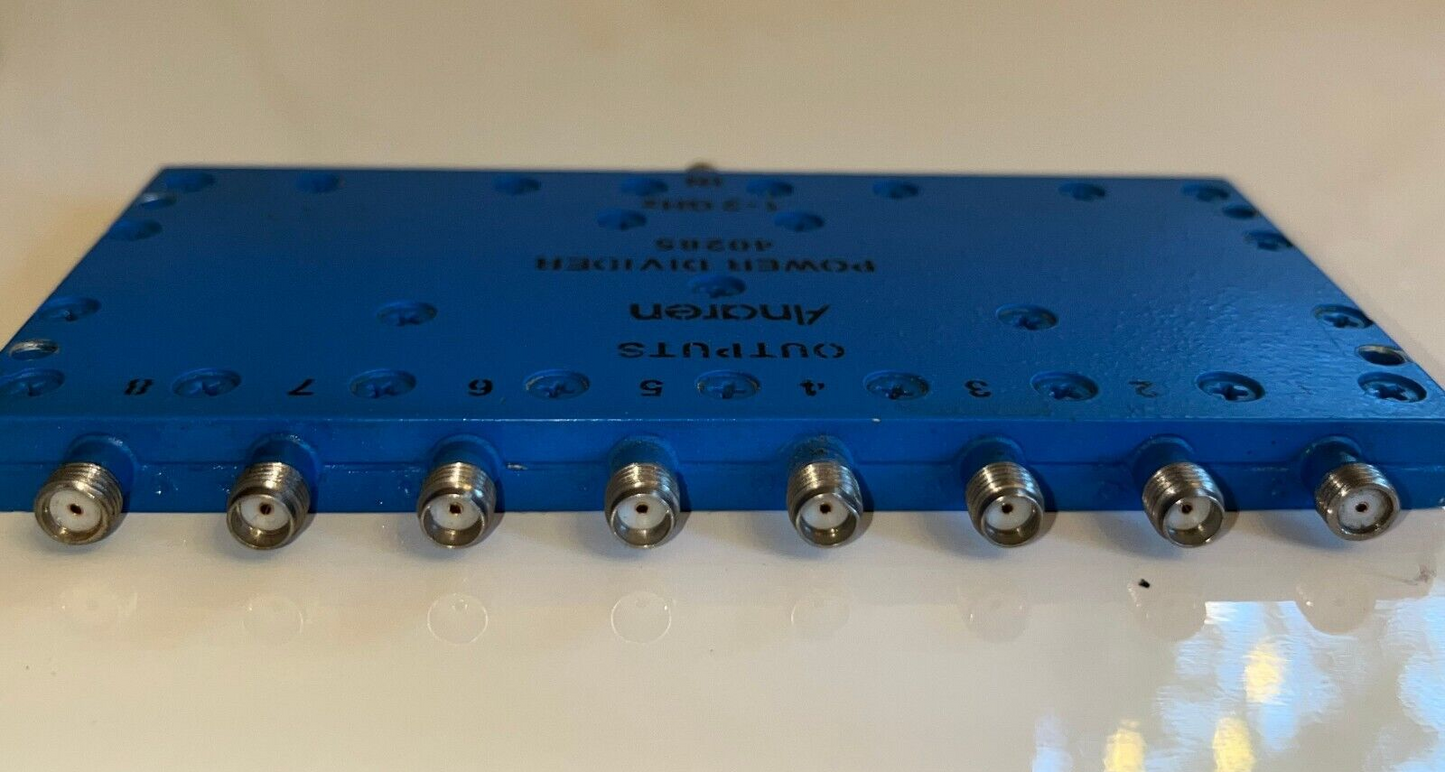 ANAREN 40285 SMA 8 WAY RF 25W POWER DIVIDER 1000MHz - 2000MHz AD2N26
