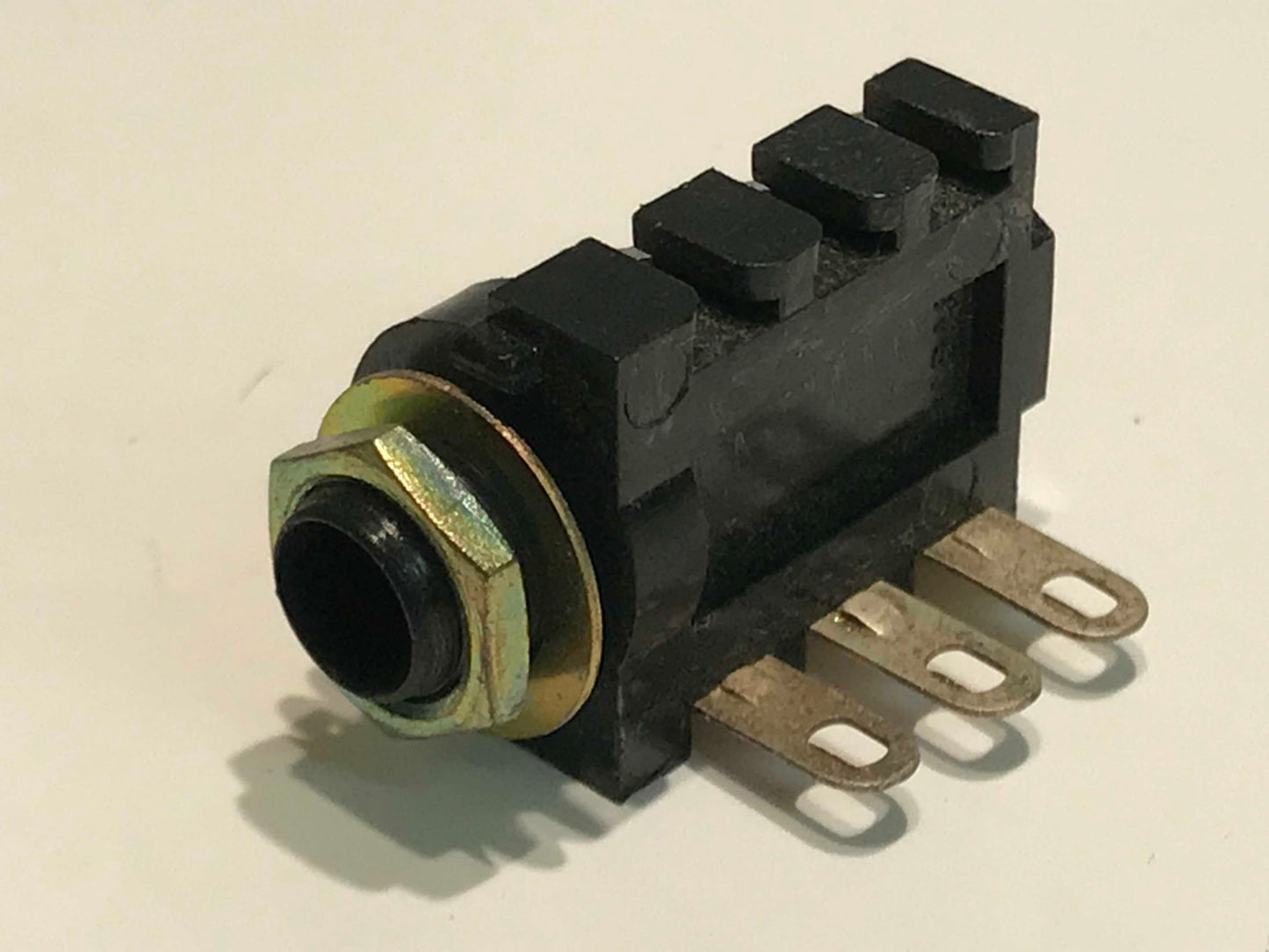VINTAGE MADE IN JAPAN 1/4" 6.35mm STEREO PANEL JACK SOCKET (x1) ad1r14