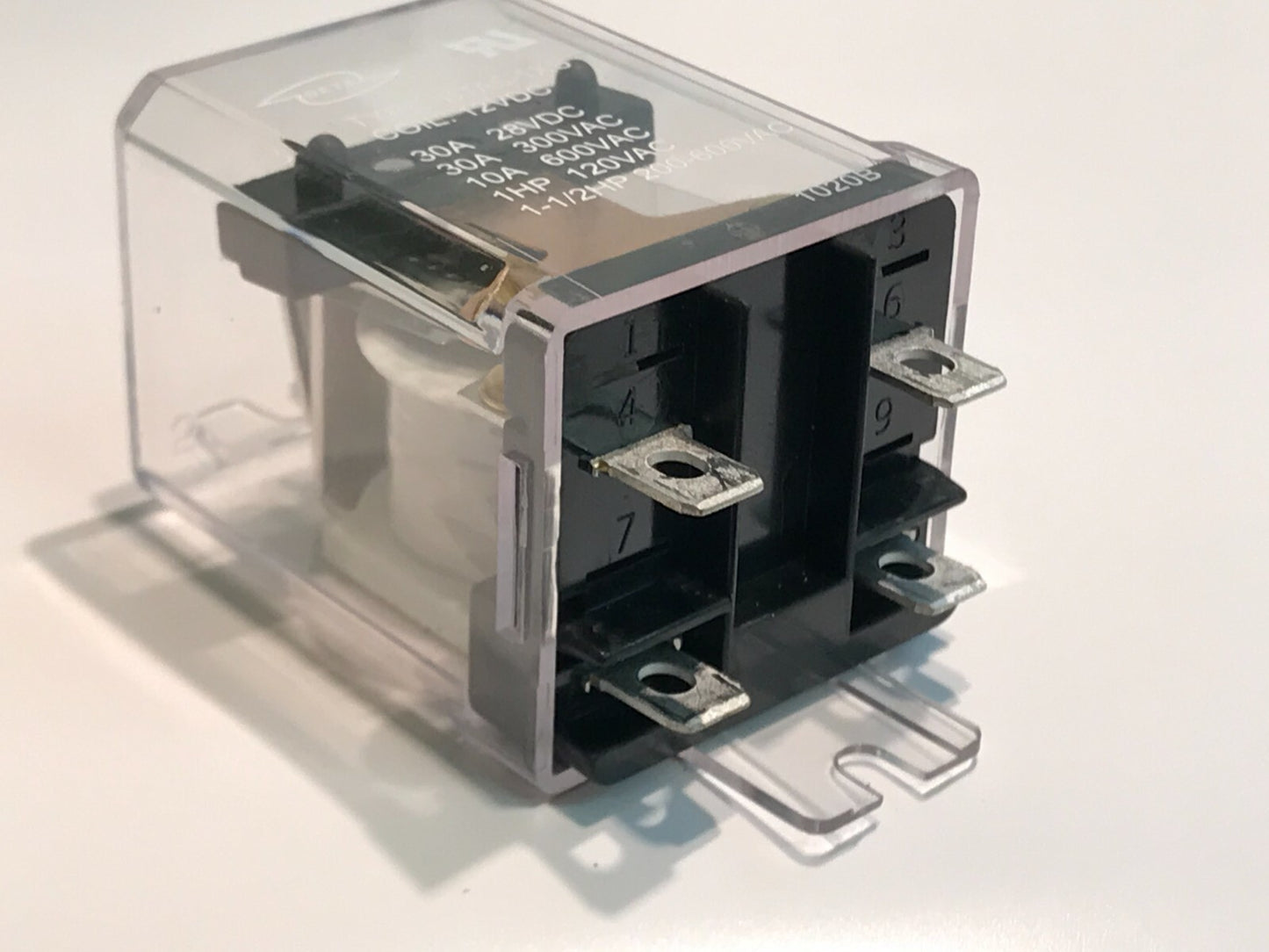 12V DC SINGLE POLE ON - OFF HEAVY DUTY RELAY WITH 30A CONTACTS x1 - 20 fba12B