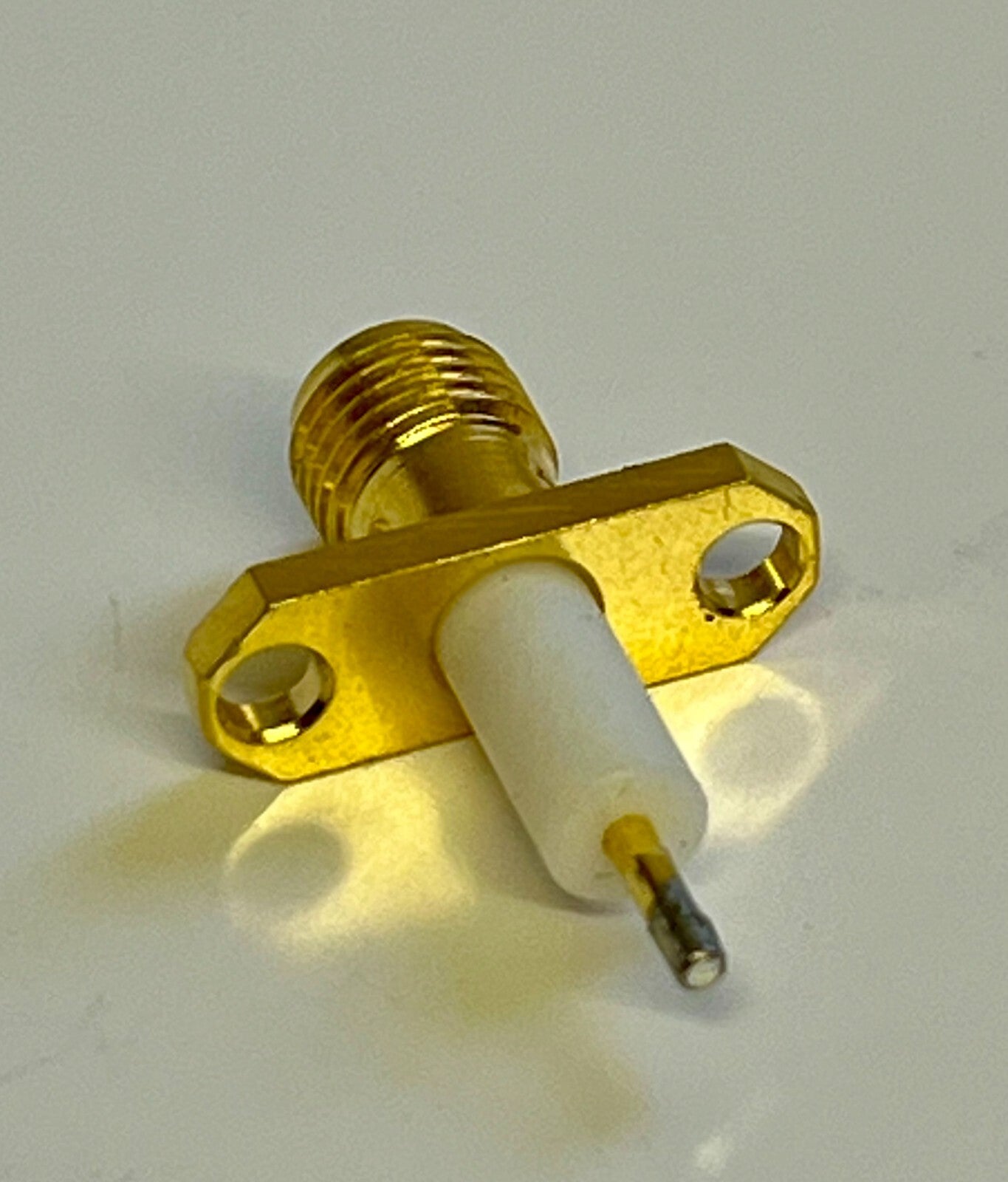 2 HOLE CHASSIS MOUNT GOLD PLATED SMA FEMALE BEST QUALITY ROSENBERGER blb41