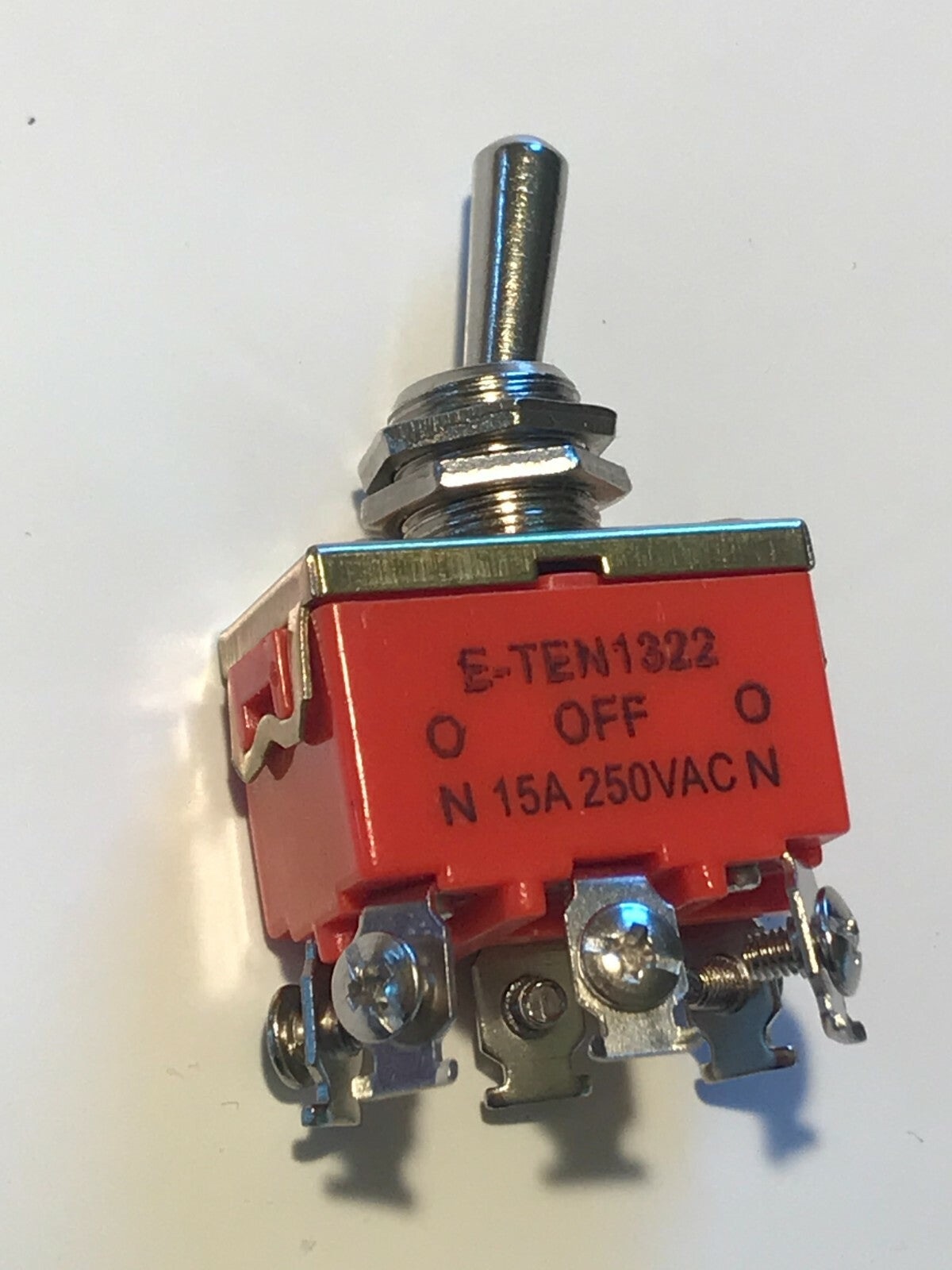 CENTER OFF 3 POSITION TOGGLE SWITCH ON-OFF-ON 15A 250V SCREW TERMINALS ad1F6