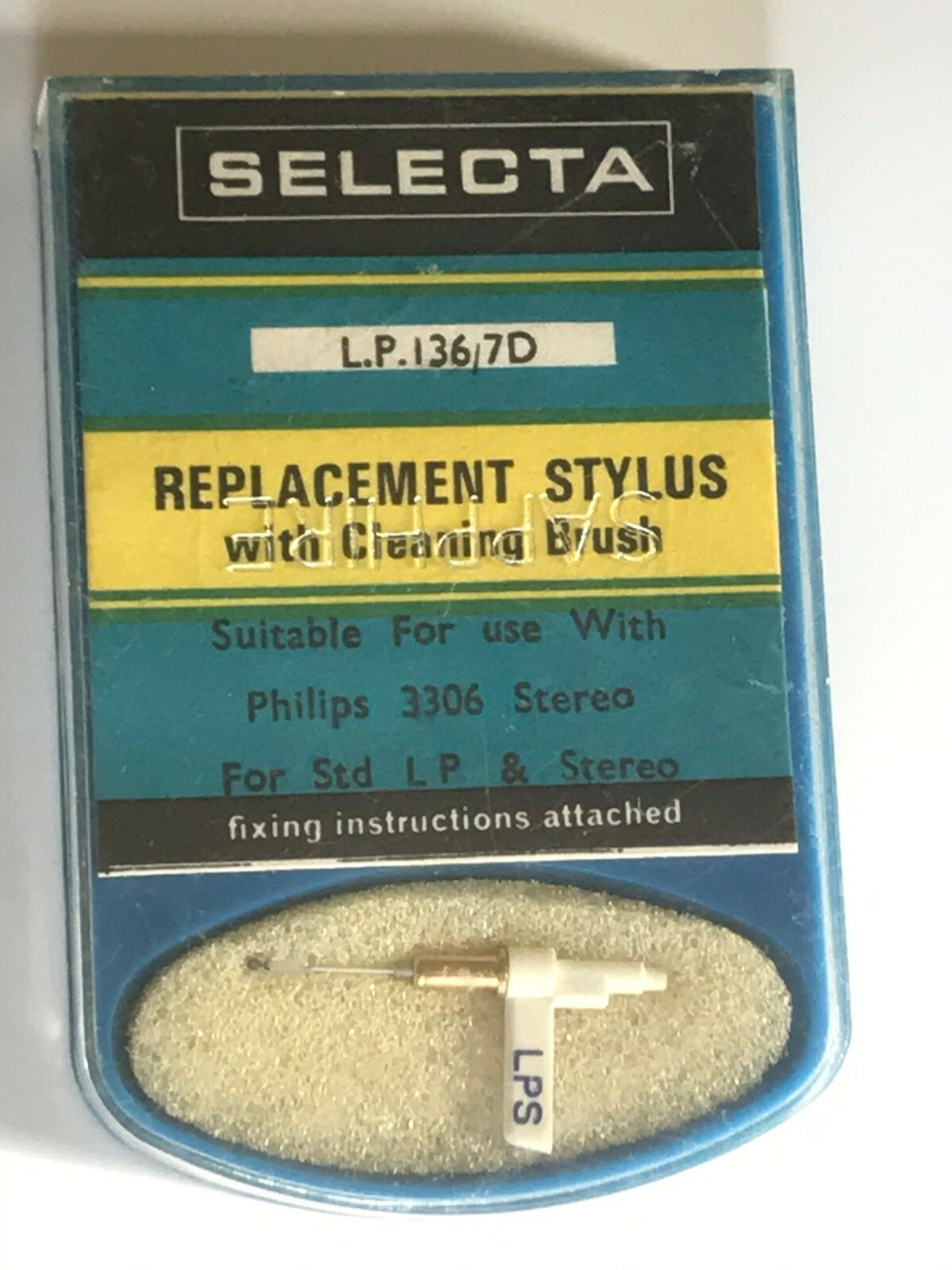 ORIGINAL VINTAGE PHILIPS AG3306, AG3310, GP200, GP230, GP224 78's STYLUS fd7m72