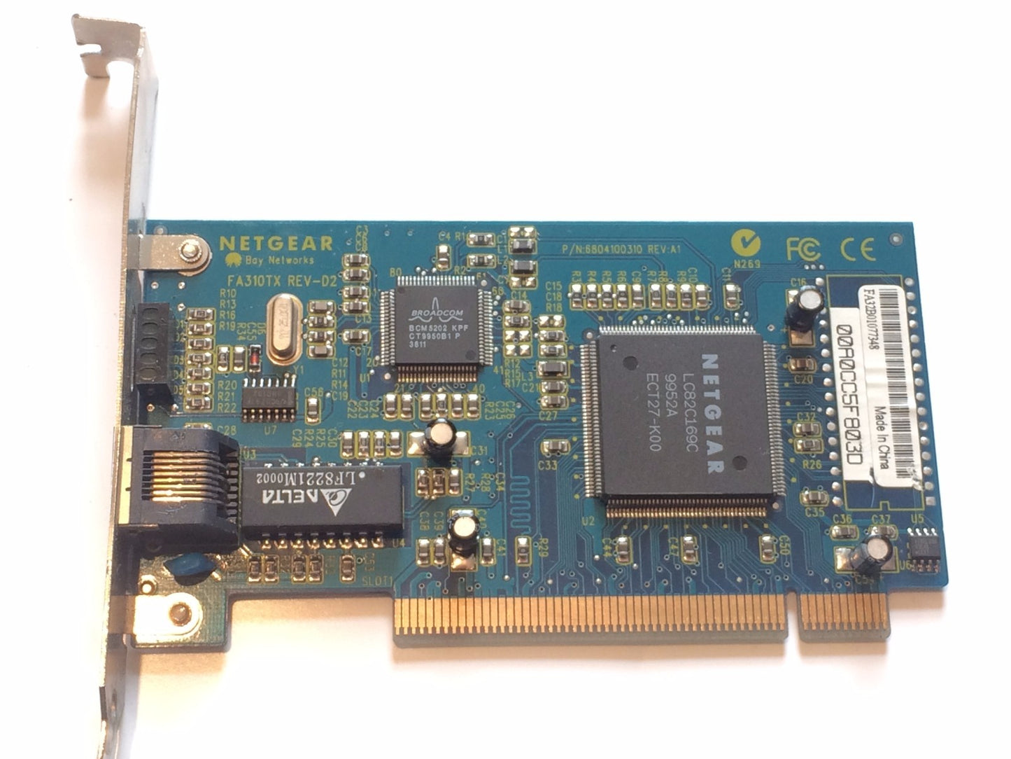NETGEAR FA310TX REV-D2 10/100 PCI NETWORK CARD ??