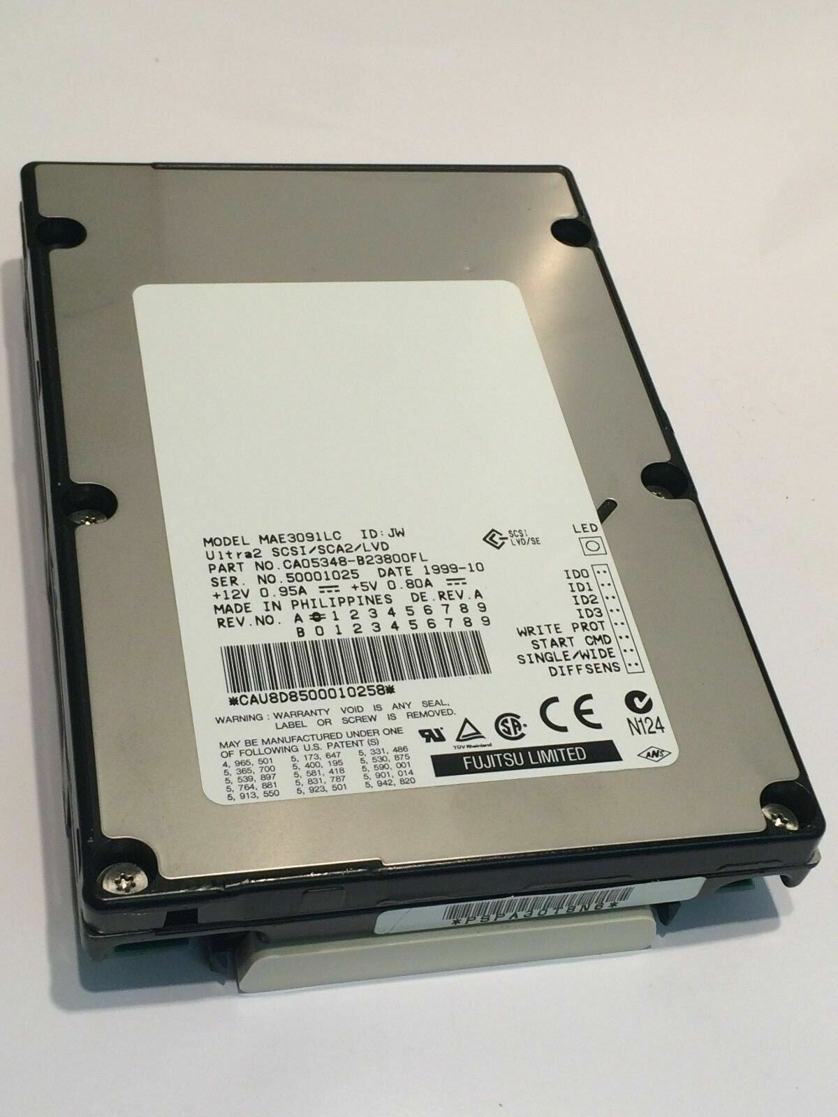 FUJITSU MAE3091LC 9.1GB SCSI ULTRA-2 HARD DRIVE CAO5348-B23800FL aa4cb2