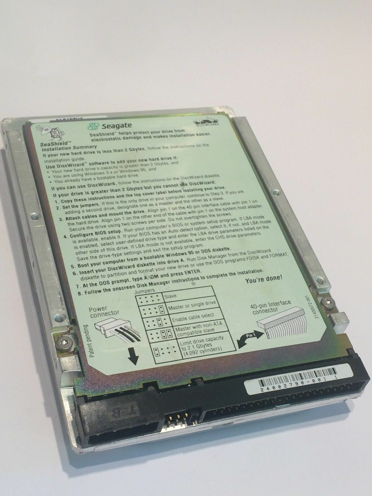 SEAGATE ST38641A 9K2001-304 FIRMWARE 3.52 IDE HARD DRIVE 8.6GB aa4bc13