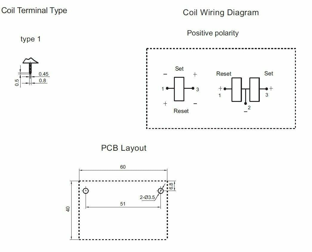 5V - 6V DC LATCHING HIGH POWER RELAY 100A CONTACTS WILL TTL SWITCH x1 - 20 fba13