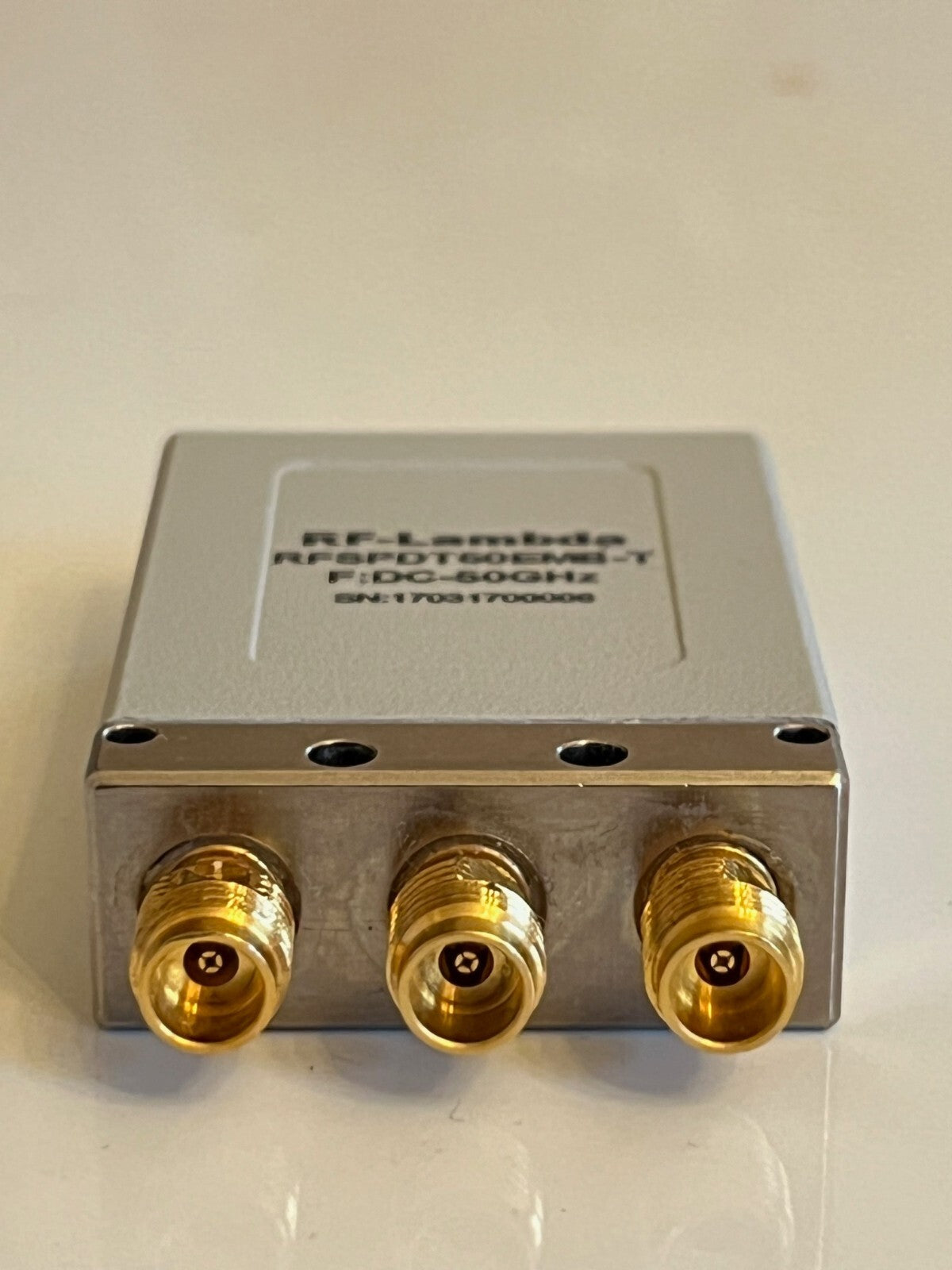 RF-LAMBDA RFSPDT50EMB-T COAXIAL RELAY SWITCH 2.4MM 50GHz 24Vdc SPDT AE1W8