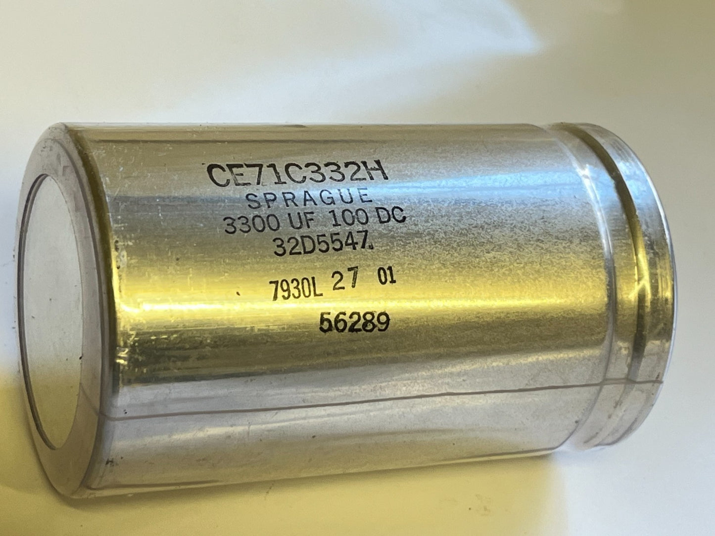 SPRAGUE CE71C332H VINTAGE POWER ELECTROLYTIC CAPACITOR 3300UF 100V fd7b5