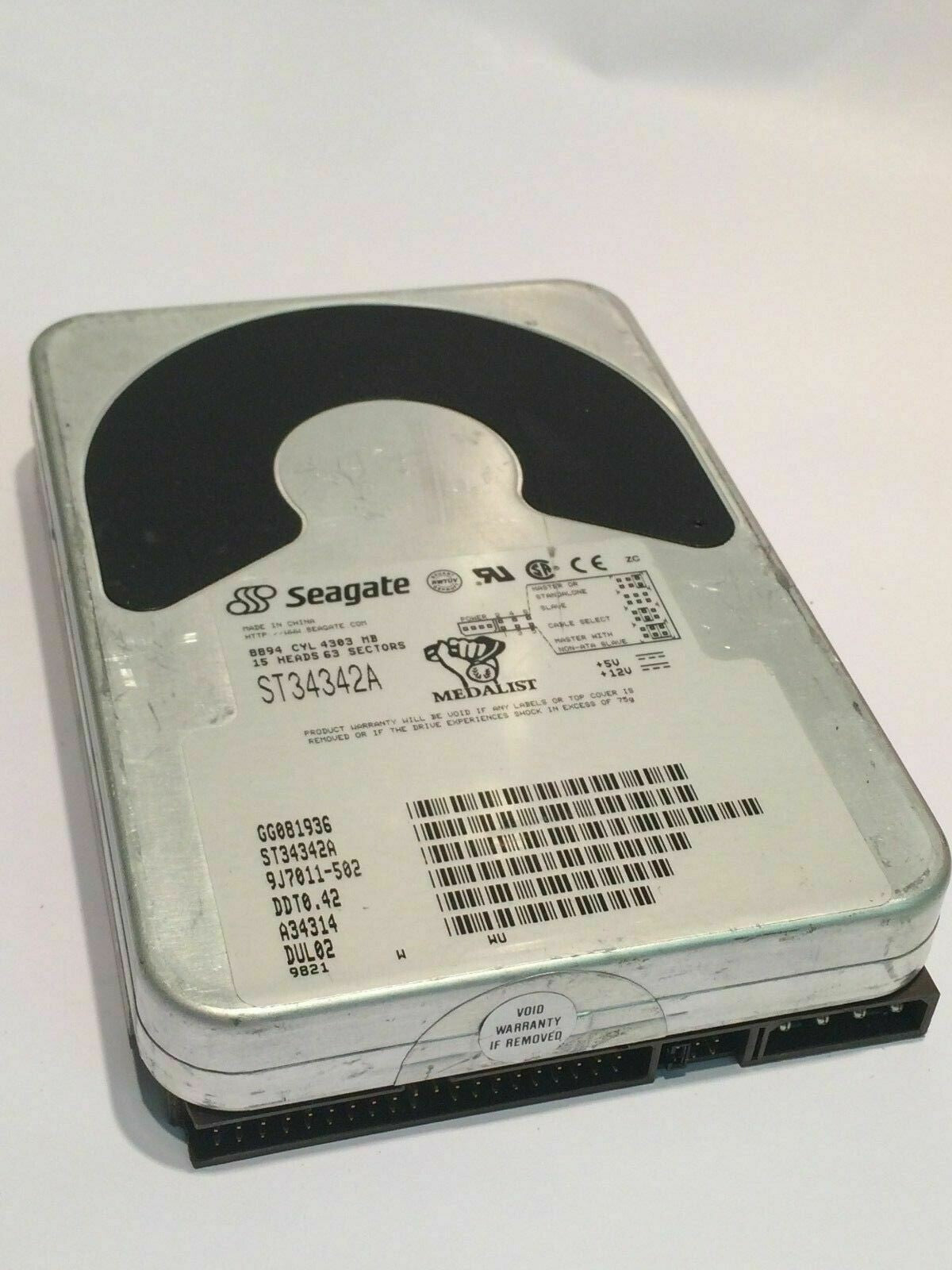 SEAGATE ST34342A IDE HARD DRIVE 4.3GB aa4cd12