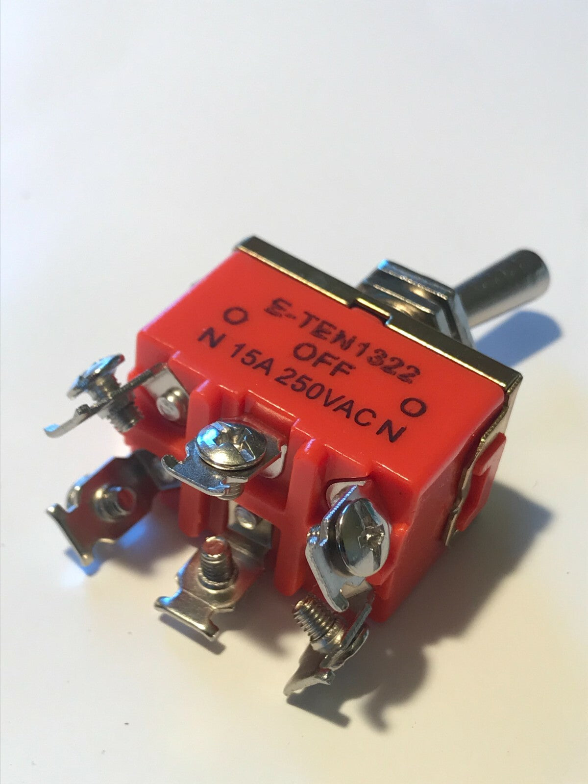 CENTER OFF 3 POSITION TOGGLE SWITCH ON-OFF-ON 15A 250V SCREW TERMINALS ad1F6