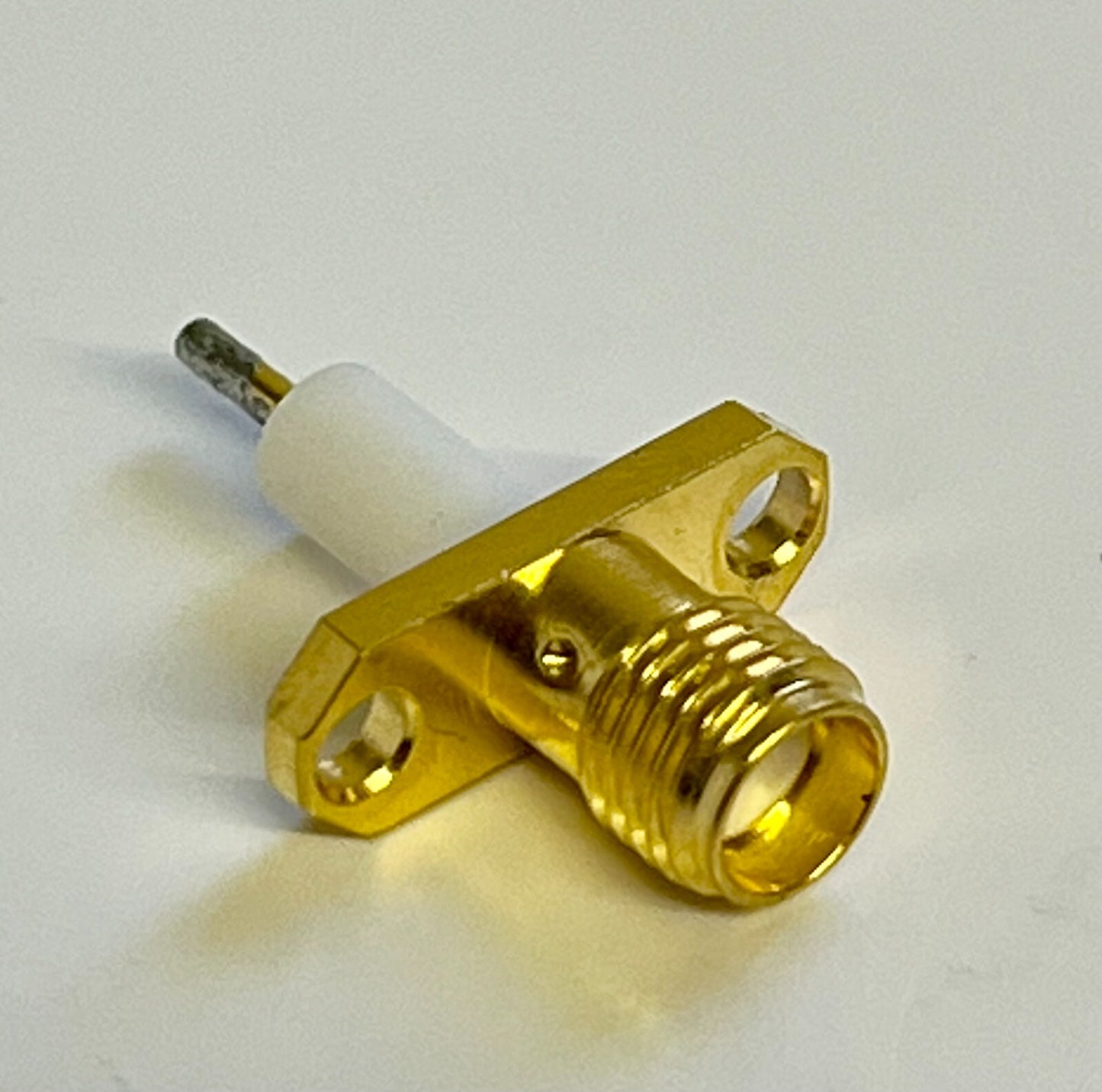 2 HOLE CHASSIS MOUNT GOLD PLATED SMA FEMALE BEST QUALITY ROSENBERGER blb41