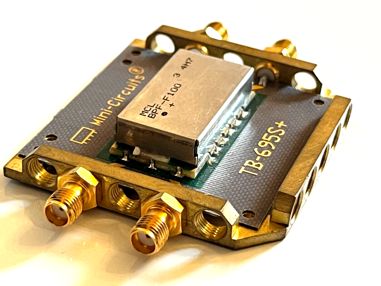 MINI-CIRCUITS TB-695+ BPF-F100+ BAND PASS FILTER EVALUATION BOARD ae1w59
