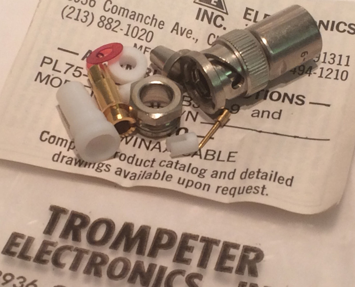 TROMPETER PL75-9 TWINAX CONNECTOR TEI-1201-0673 ae1x7