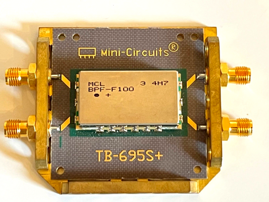 MINI-CIRCUITS TB-695+ BPF-F100+ BAND PASS FILTER EVALUATION BOARD ae1w59
