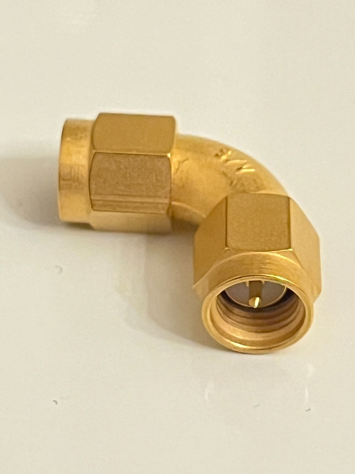 S/V MICRO 26GHz SMA MALE TO SMA MALE RIGHT ANGLE RADIUS SWEPT BEND ADAPTER fd5h1