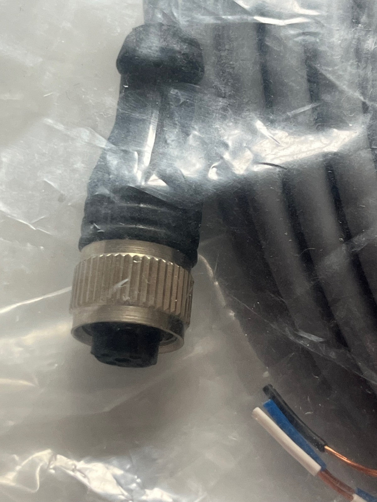 RS 212-1721 4 WAY M12 CONNECTOR ON 10M OF CABLE, SENSOR LEAD fd1d28