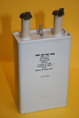 .05UF 10kV PAPER IN OIL DUBILIER NITROGOL VINTAGE CAPACITOR AD2D
