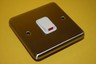 SATIN BRUSHED CHROME SWITCH 20A DP GOOD QUALITY fd4s6
