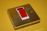 POLISHED CHROME DP SINGLE 45A SWITCH WITH NEON fd5k3