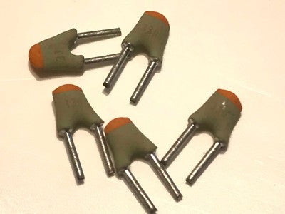 33pF 100V PHILIPS MINIATURE CERAMIC PLATE CAPACITOR MILITARY SPEC (x4) fd7d16