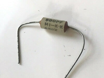 VINTAGE 560pF TUBULAR CERAMIC CAPACITOR ERIE CERAMICON HI-K.K (x1) fd6d34