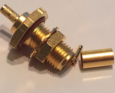 SMA CABLE CRIMP FEMALE BULKHEAD FOR RG174 RG188 RG316 SUHNER 22651748 fd7e31