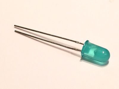 LOW CURRENT POWER 5MM GREEN LED (x2) fd1c5